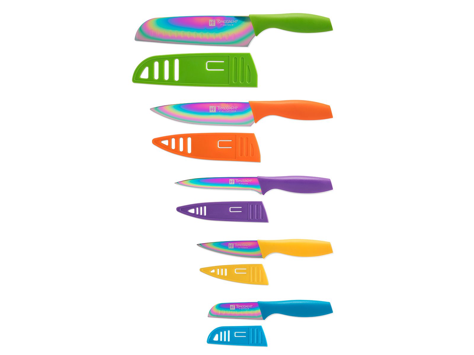 Tomodachi™ Titanium 10-Pc. Knife Set with 5 Matching Blade Guards