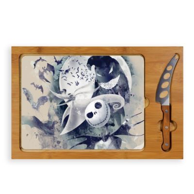 Toscana® by Picnic Time Disney's Nightmare Before Christmas Icon Glass Top Serving Tray & Knife Set