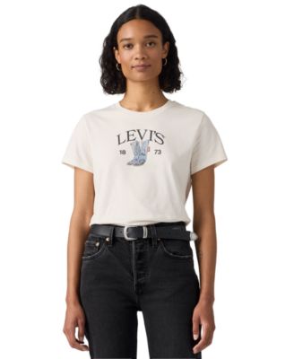 Levis Denim Boots Egret