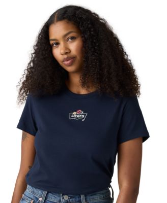 Emb Rose Bw Navy Blazer