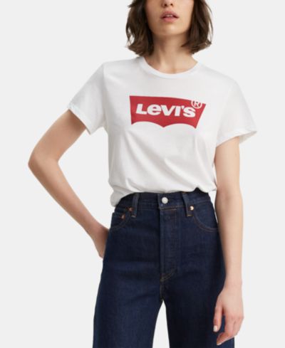 Женская хлопковая футболка Levi's Perfect Graphic Logo