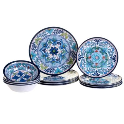 Certified International Talavera набор столовой посуды из меламина 12 предметов, на 4 персоны