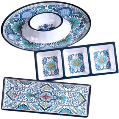 Certified International Talavera Melamine 3-Piece Serving Set