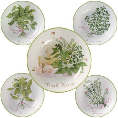Certified International набор из 5 мисок для пасты Fresh Herbs