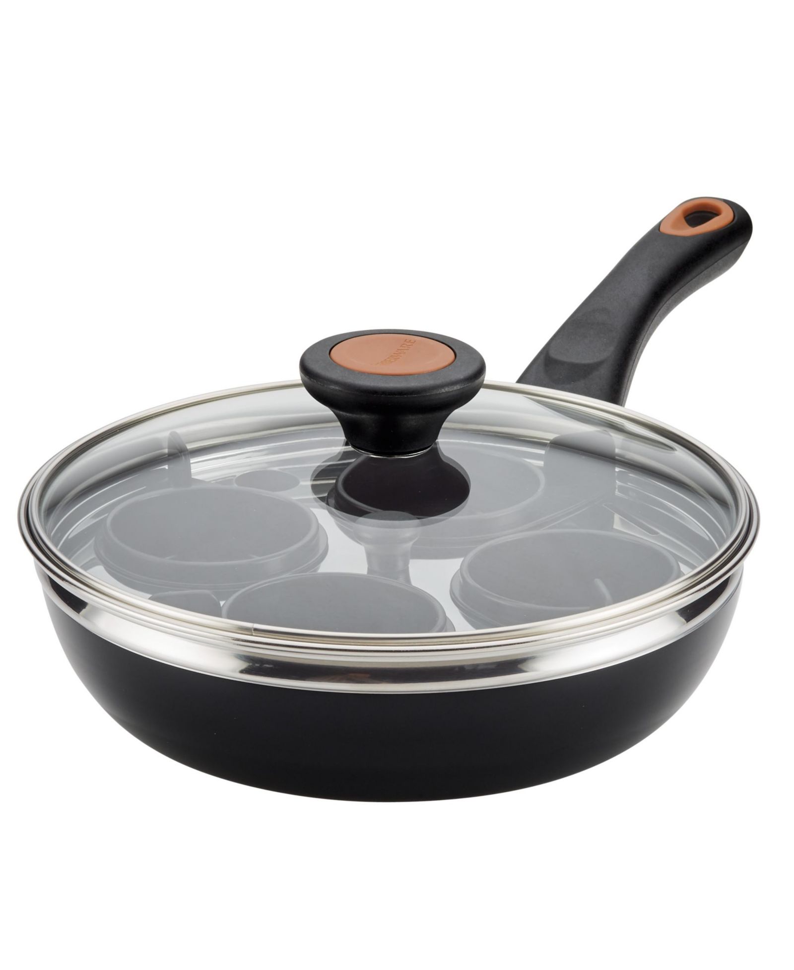 Farberware Glide Copper Ceramic 8" Nonstick Covered Egg Poacher