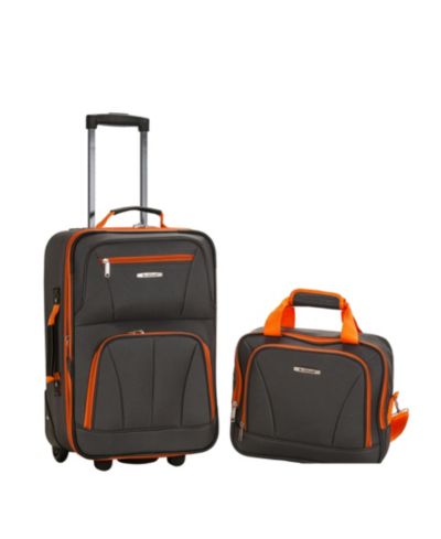Charcoal with Orange Trim