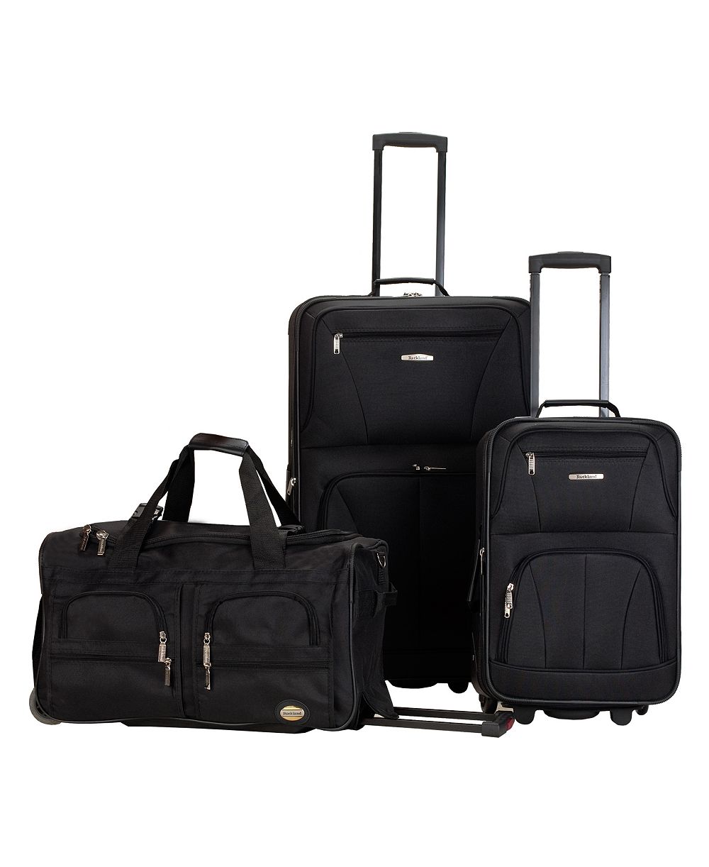 Rockland 3-Pc. Softside Luggage Set