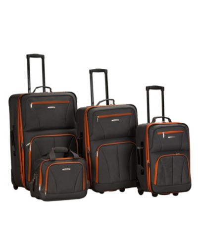 Charcoal with Orange Trim
