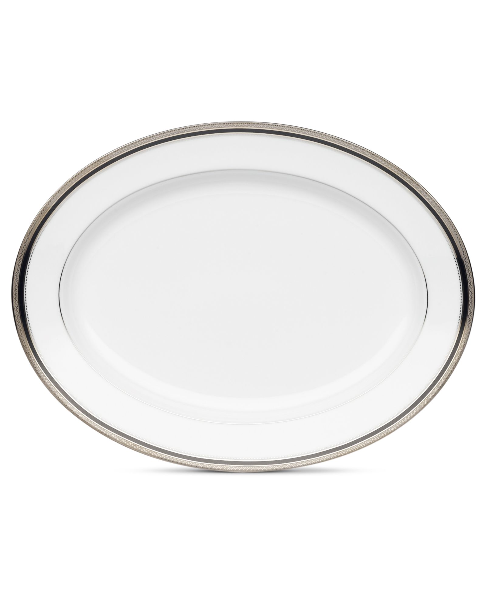 Noritake Austin Platinum Oval Platter, 14"