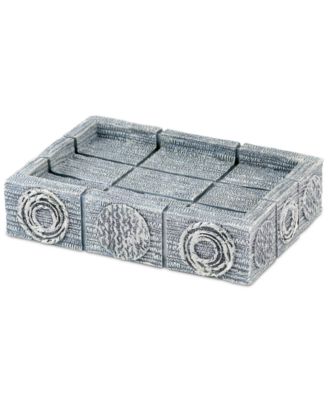 Avanti Galaxy Circle Shimmering Metallic Resin Soap Dish