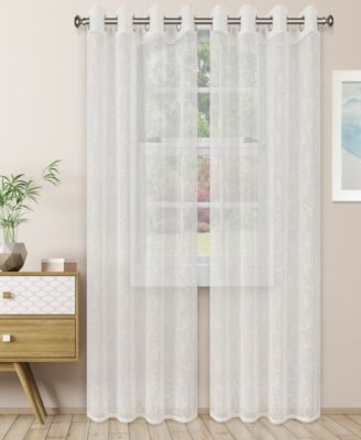 Комплект из 2 прозрачных штор Superior Bohemian Floral Scroll Sheer