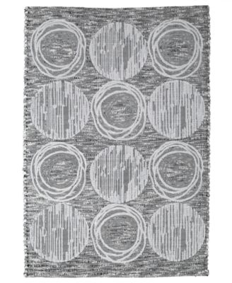 Avanti Galaxy Circle Shimmering Metallic Cotton Bath Rug, 20" x 30"