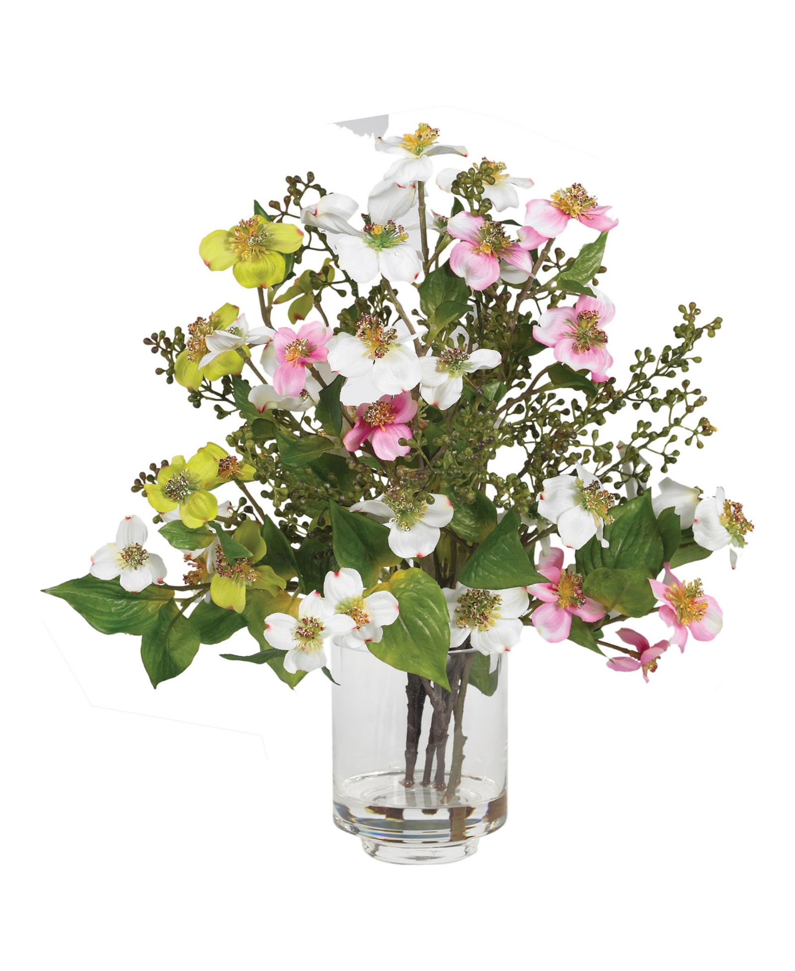 Nearly Natural Dogwood Silk Flower Arrangement