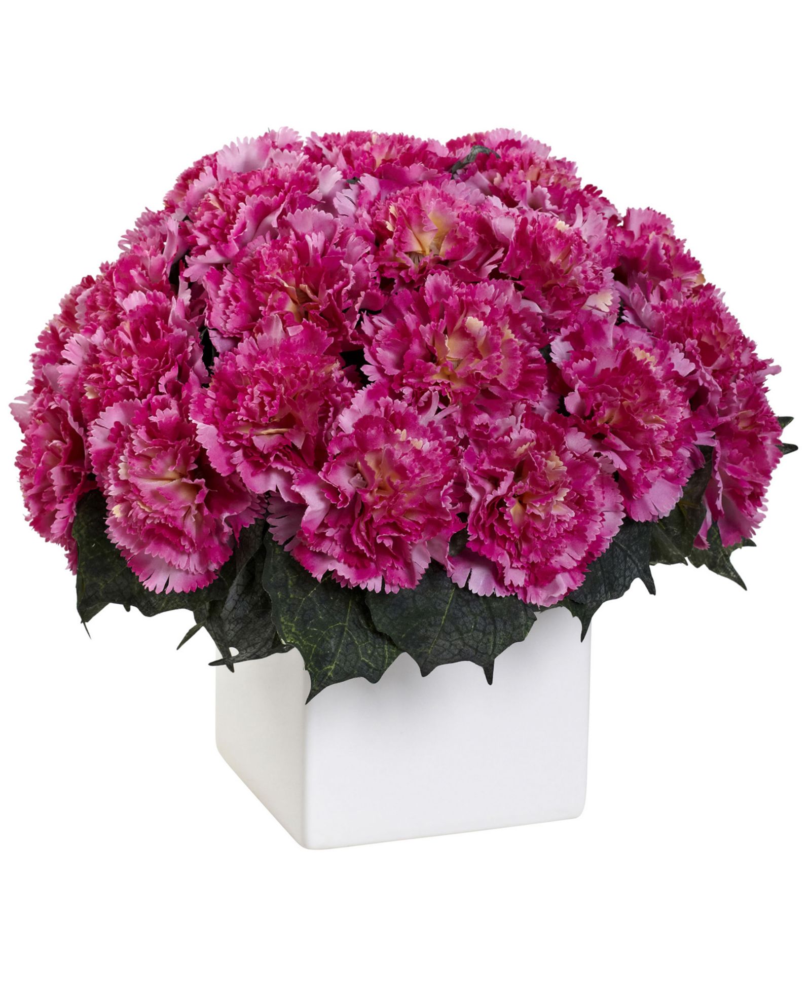 Цветочная композиция Nearly Natural Carnation с вазой