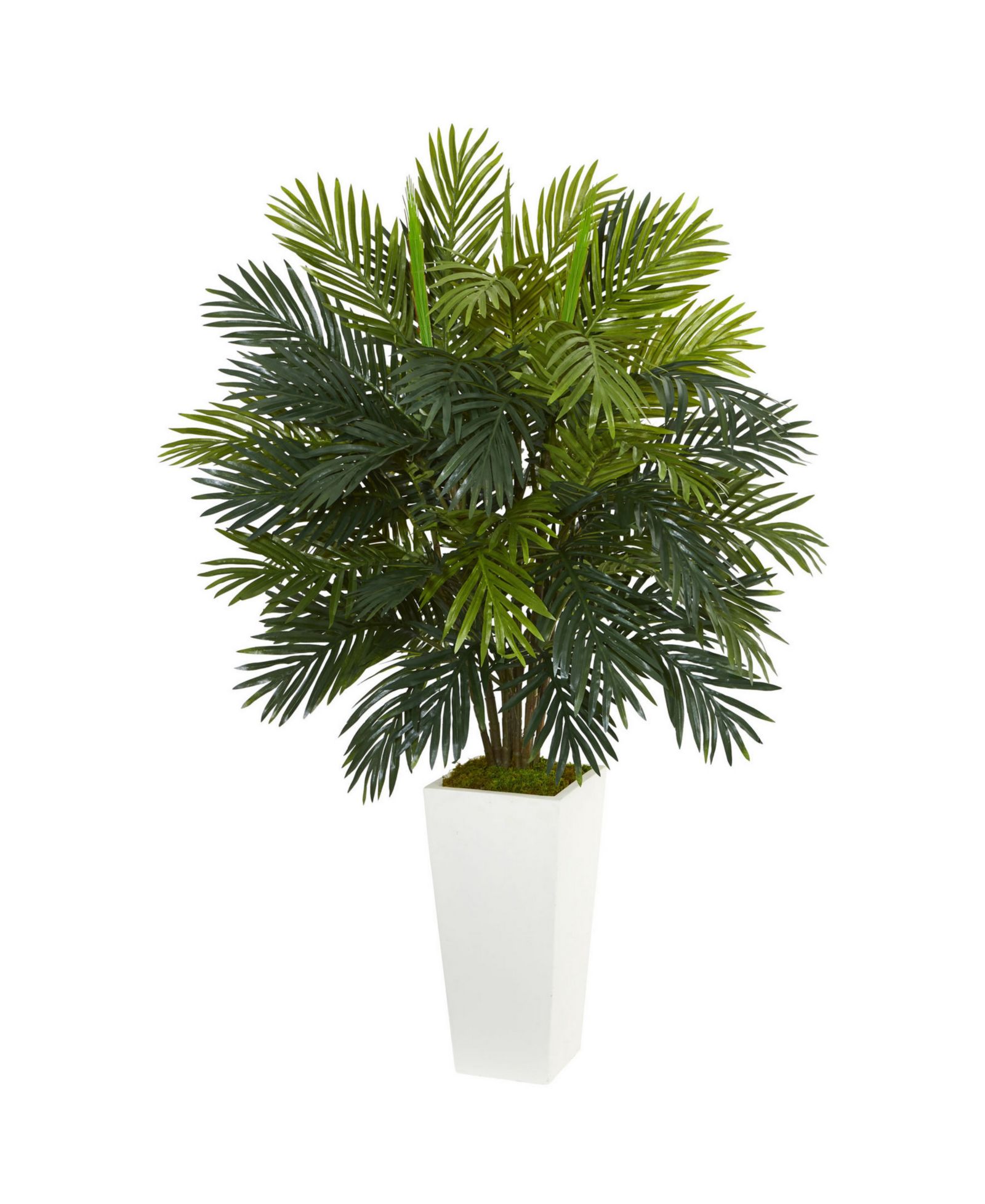 Искусственное растение Areca Palm 45" в белом кашпо
