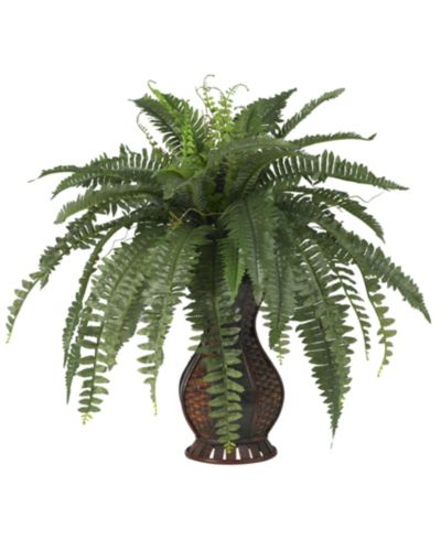 Декоративное растение Nearly Natural Boston Fern w/ Urn Silk Plant