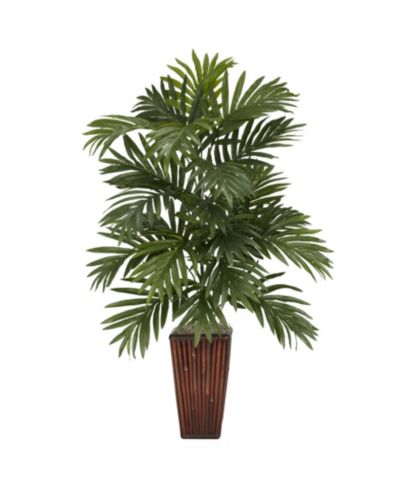 Nearly Natural Искусственное растение Areca Palm с бамбуковой вазой