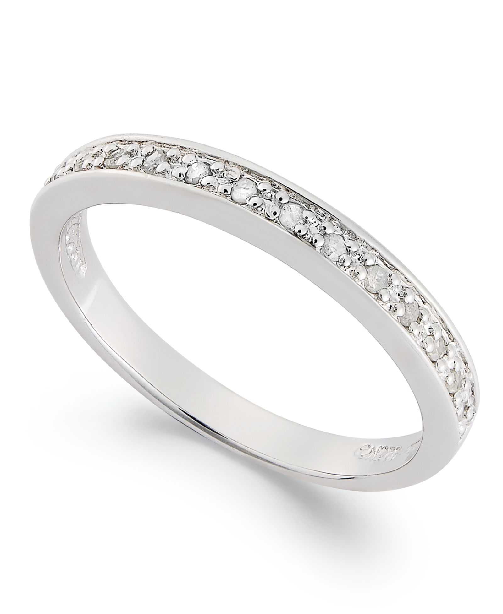 Diamond Band Ring (1/10 ct. t.w.) in Sterling Silver