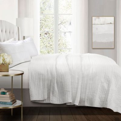 Комплект покрывал Lush Décor Pom Pom Stripe 3-Pc. Quilt Set, King