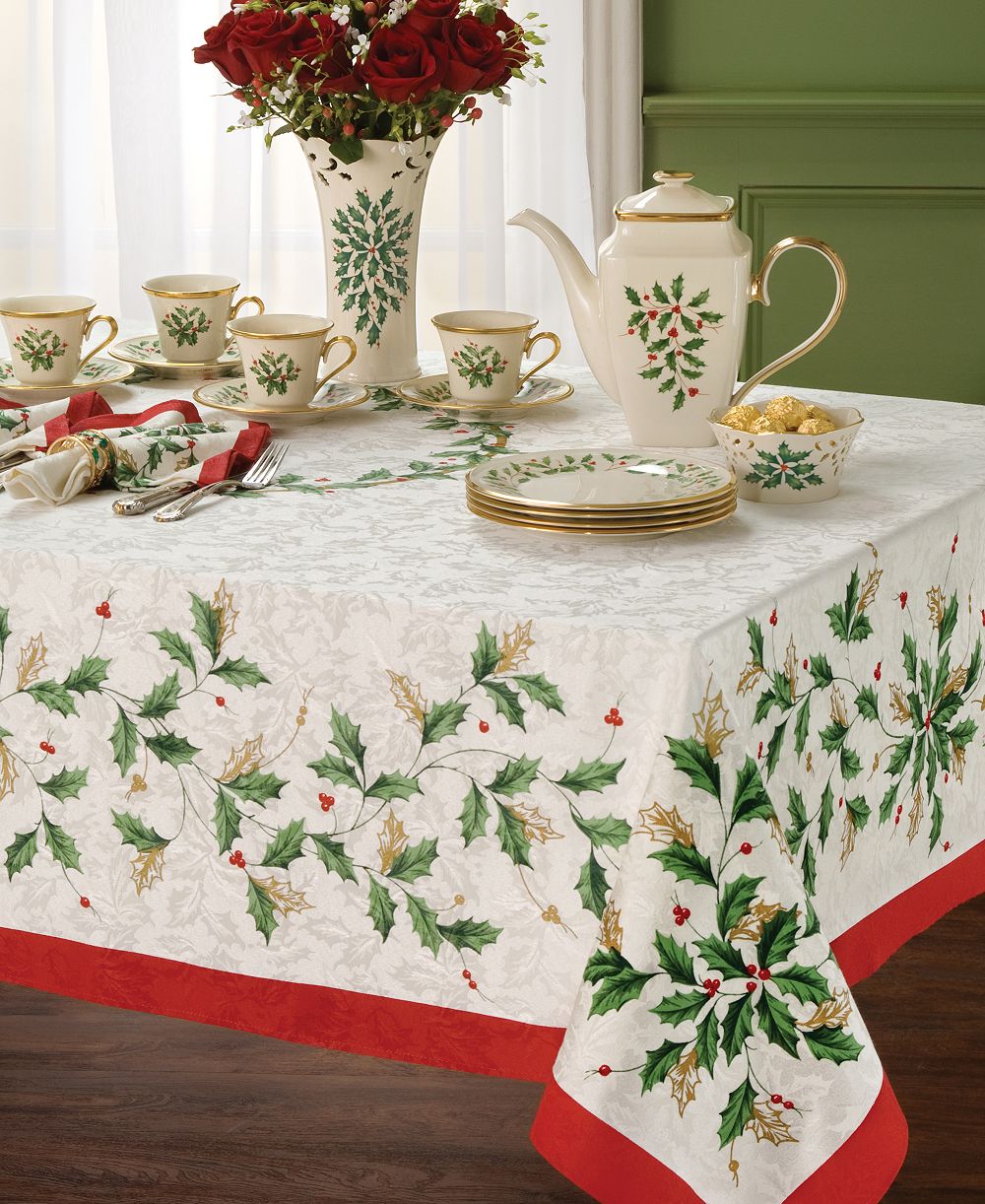 Lenox Holiday Набор квадратных салфеток, 4 шт., 20"