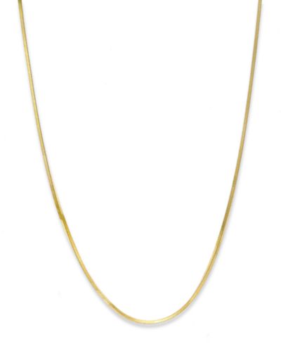 Giani Bernini 18K Gold over Sterling Silver Ожерелье, 16" Thin Snake Chain