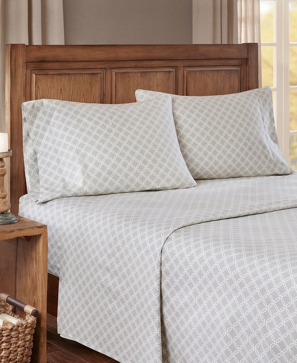 Комплект постельного белья Madison Park Cotton Flannel с принтом, Full