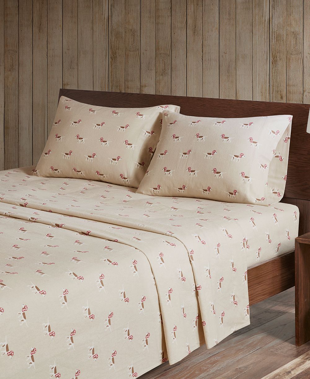 Woolrich Printed Cotton Flannel 4-Pc. Sheet Set, Queen