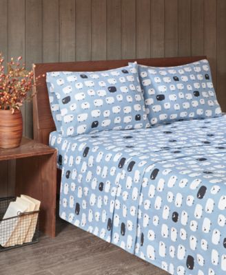 Woolrich Printed Cotton Flannel 4-Pc. Sheet Set, Cal King