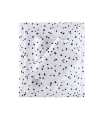 Intelligent Design Novelty Printed Flannel 3-Pc. Sheet Set, Twin