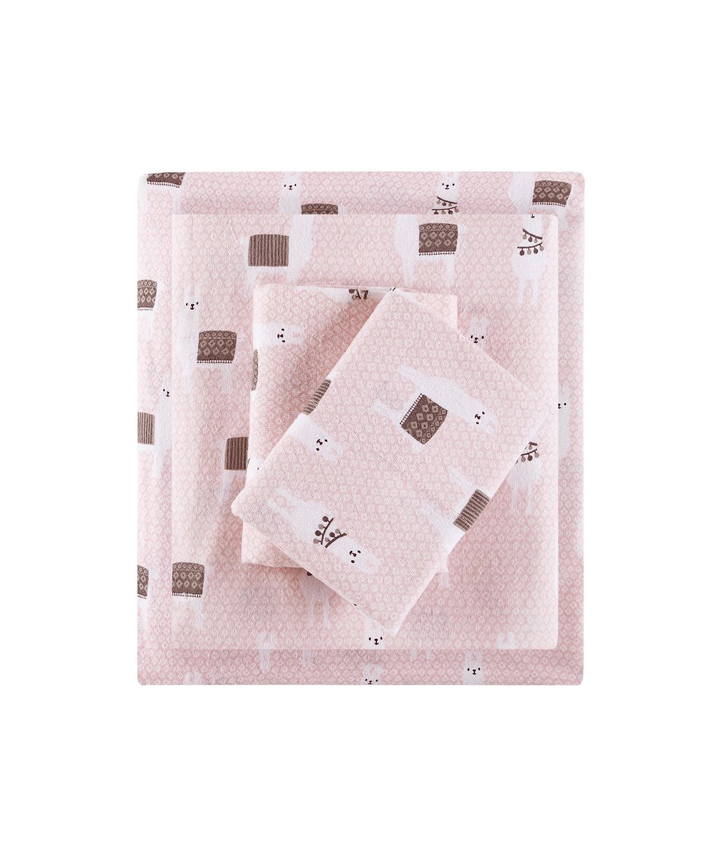 Intelligent Design Novelty Printed Flannel 4-Pc. Sheet Set, Full