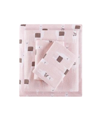 Intelligent Design Novelty Printed Flannel 4-Pc. Sheet Set, Queen