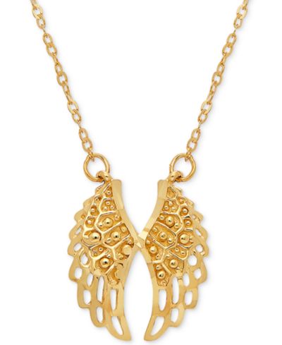 Подвеска Angel Wing 17" из золота 10k
