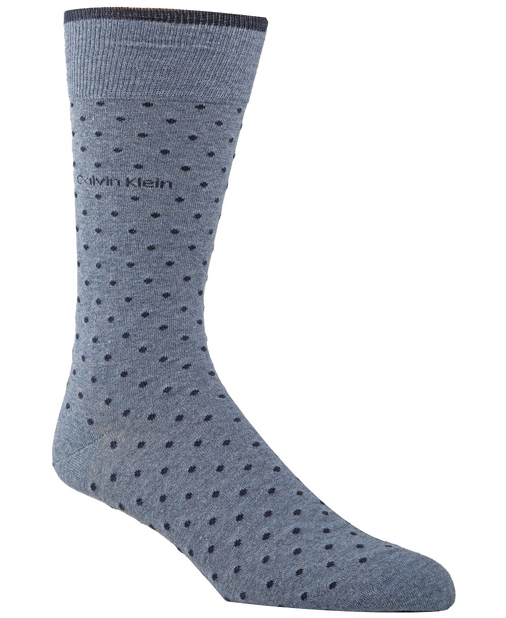 Calvin Klein Men's Giza Pindot Crew Socks
