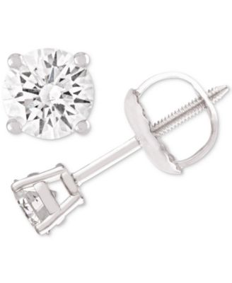 Серьги-гвоздики с бриллиантами (1/4 ct. t.w.) в 14k White или Yellow Gold