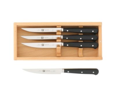 Набор из 4 ножей для стейка Zwilling Porterhouse в деревянном боксе из бука