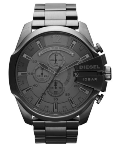 Diesel Мужские часы Chronograph Gunmetal DZ4282, 51mm
