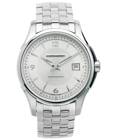 Мужские часы Hamilton Swiss Automatic Jazzmaster Viewmatic Stainless Steel Bracelet Watch 40mm H32515155