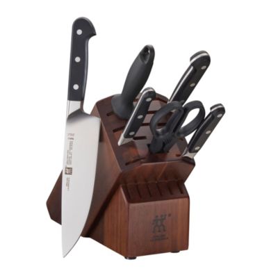 Набор ножей Zwilling Pro 7 шт с подставкой из акации