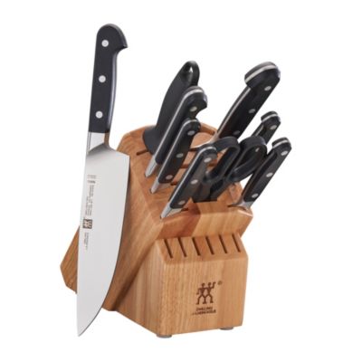 ZWILLING профессиональный набор ножей из 10 предметов с деревянной подставкой из натурального ротанга