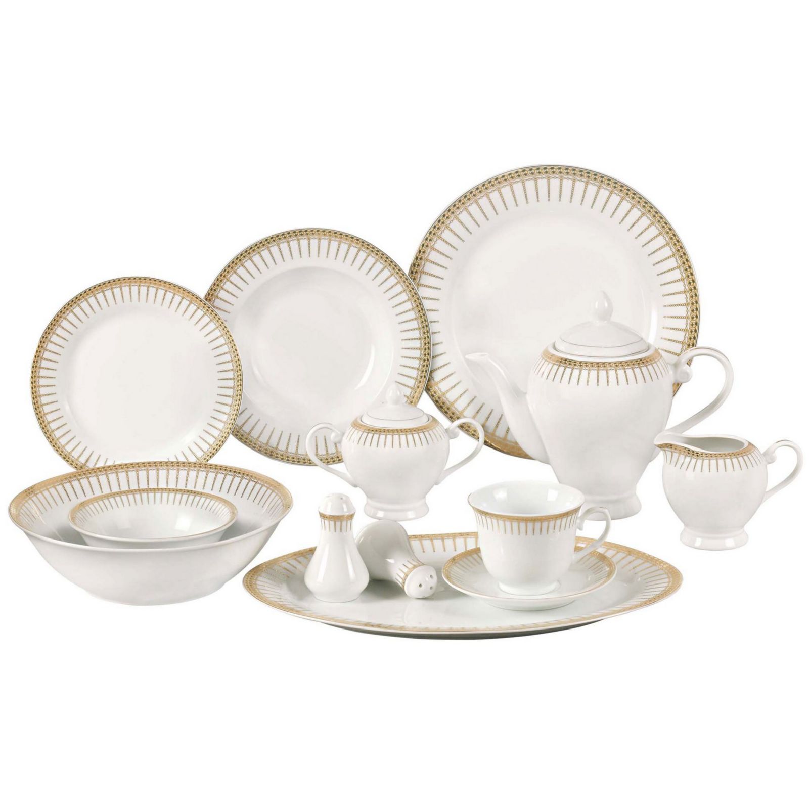 Набор столовой Lorren Home Trends Aria 57-PC Service for 8