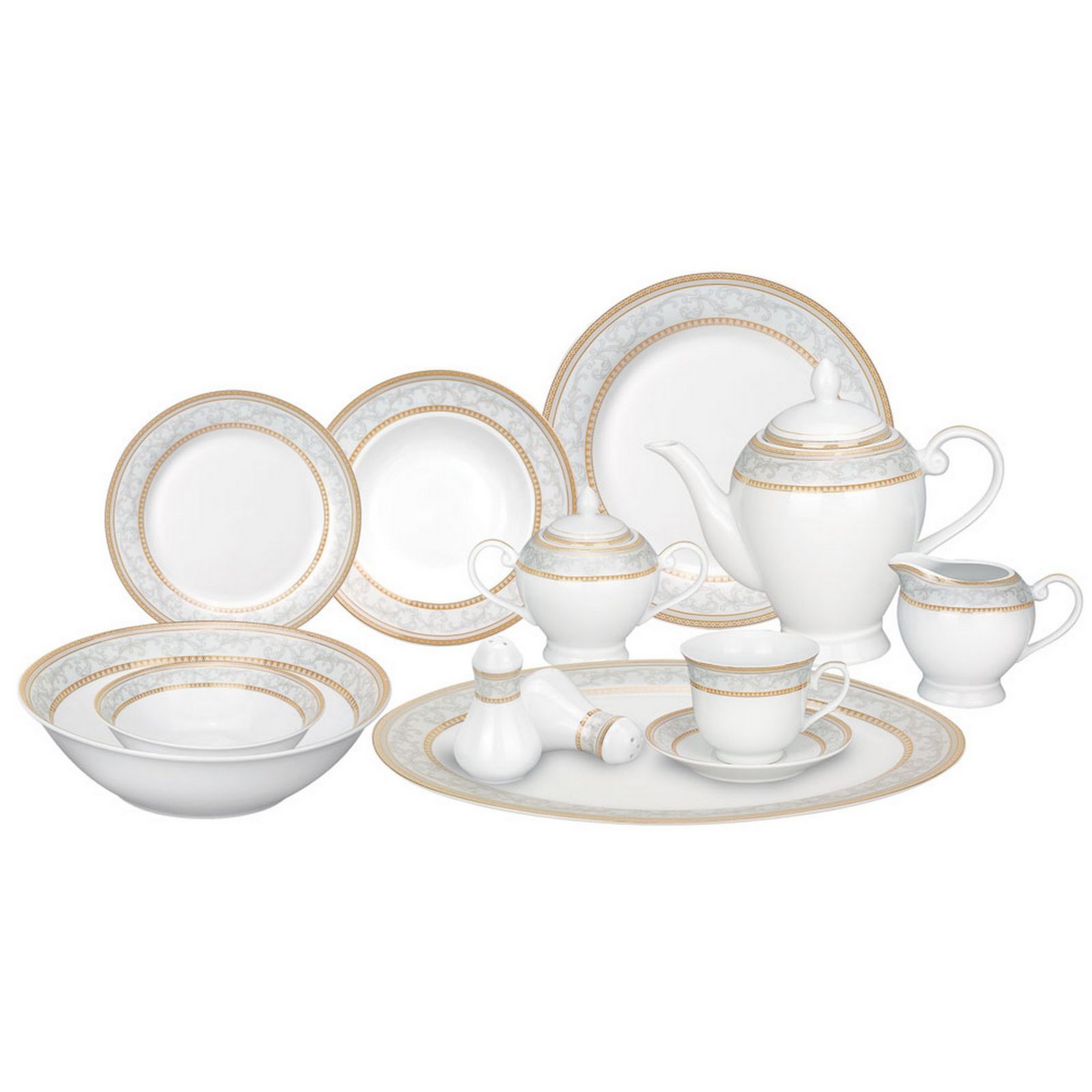 Набор столовой Lorren Home Trends Giada, 57-PC, на 8 персон