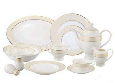 Lorren Home Trends Valentina 57-PC Dinnerware Set, Service for 8