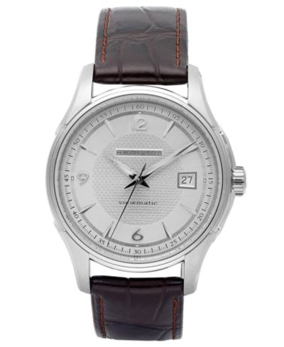 Hamilton Мужские часы Jazzmaster Viewmatic, кожаный ремешок, 40mm