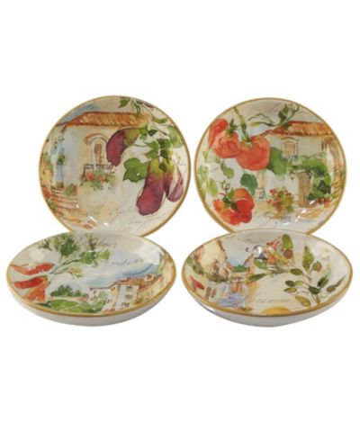 Certified International Piazette Pasta Bowls, Set of 4