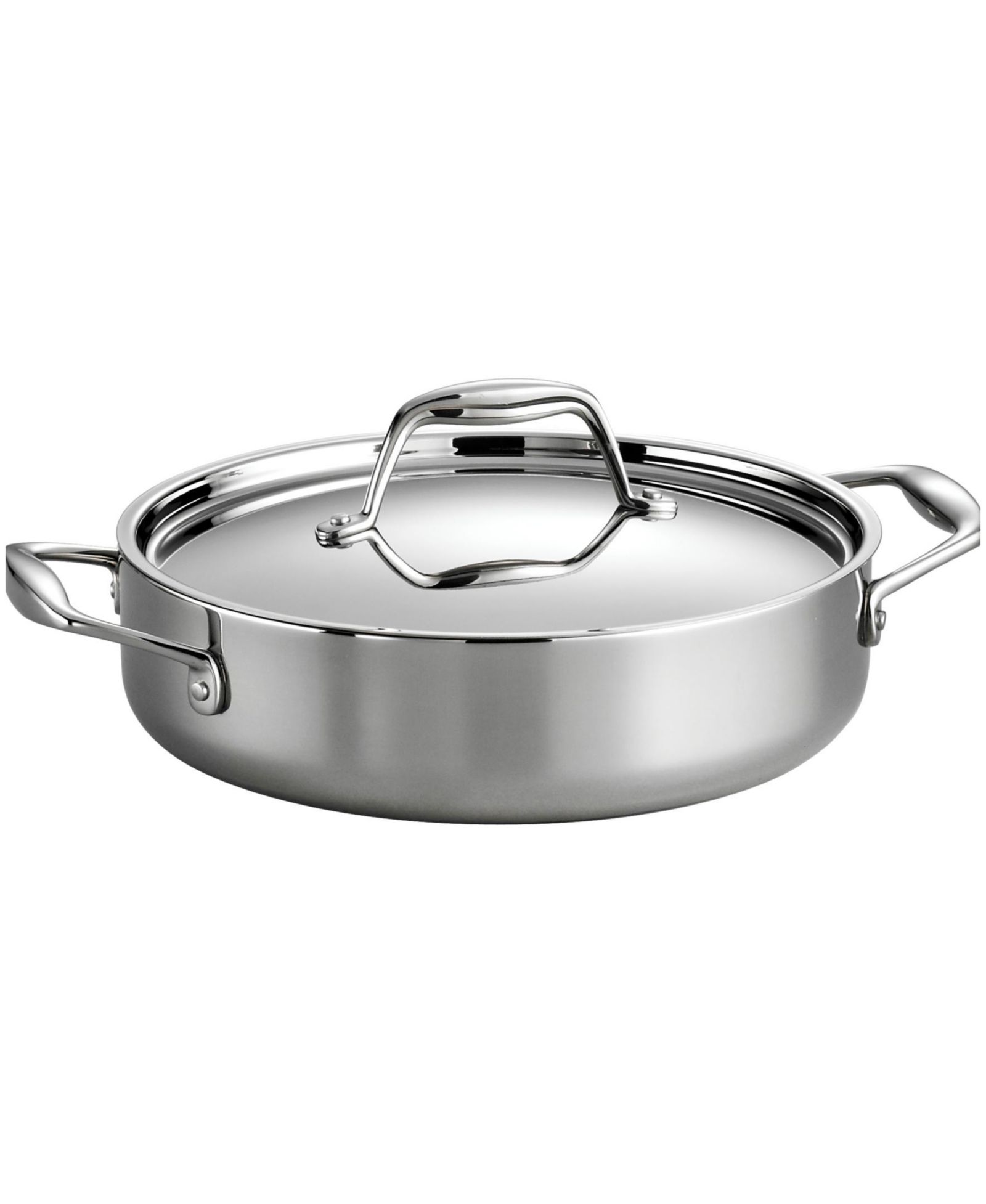 Tramontina Signature брейзер из нержавеющей стали Tri-Ply Clad с крышкой, 3-Quart