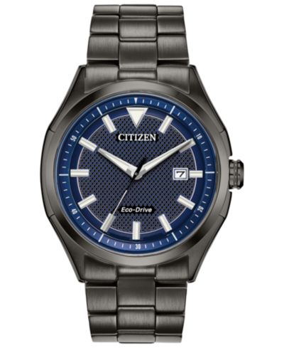 Citizen Drive From Citizen Eco-Drive Men's WDR Black Stainless Steel Bracelet Watch 41mm