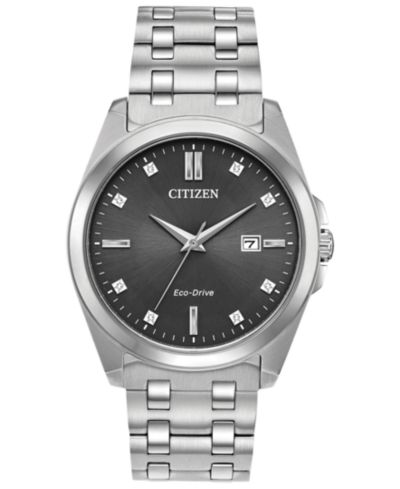 Citizen Eco-Drive Мужской Corso Stainless Steel Bracelet Watch 41mm