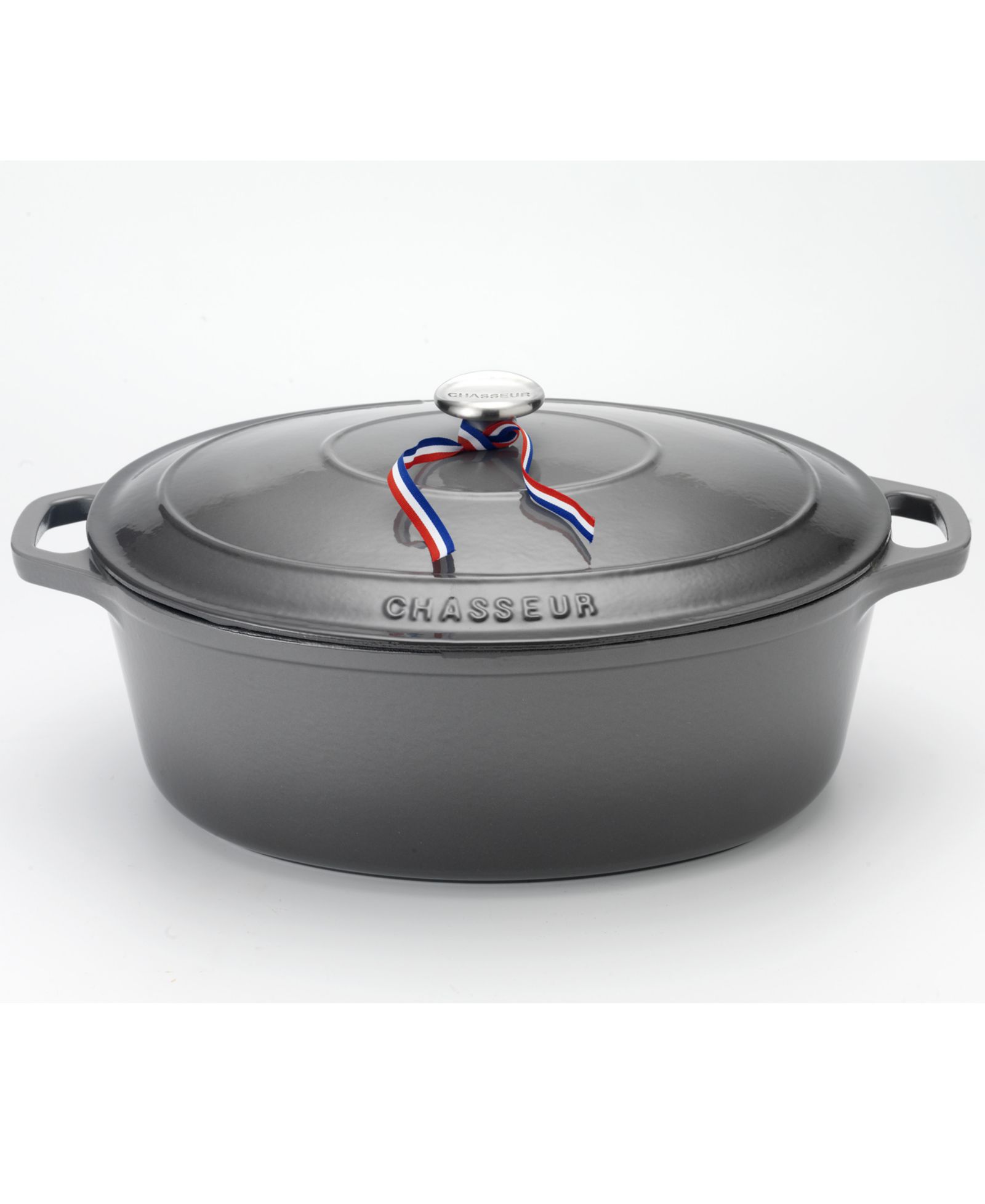 Chasseur French Enameled Cast Iron 6 Qt. Oval Dutch Oven