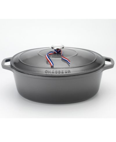 Chasseur French Enameled Cast Iron 6 Qt. Oval Dutch Oven