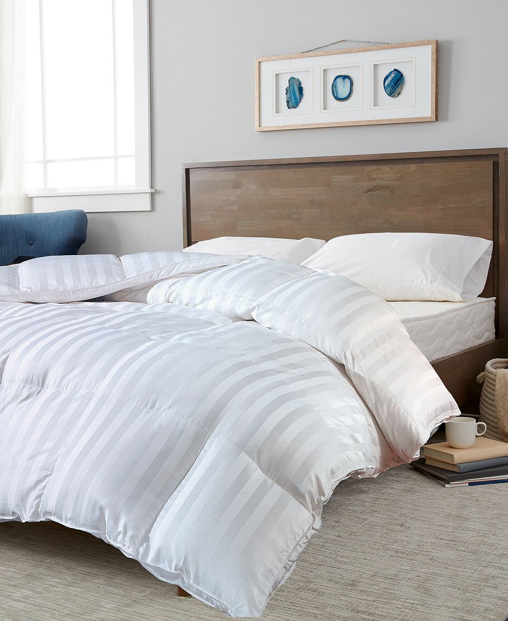 Одеяло Blue Ridge Duraloft® Down Alternative 500 Thread Count Damask Stripe, Twin